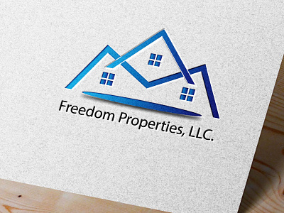 FREEDOM PROPERTIES LOGO DESIGN branding design graphic design illustration logo typography vector