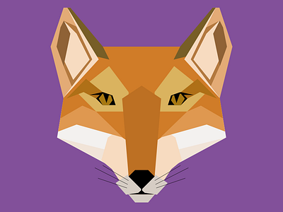 The Sly Fox design fox graphics shapes vectors