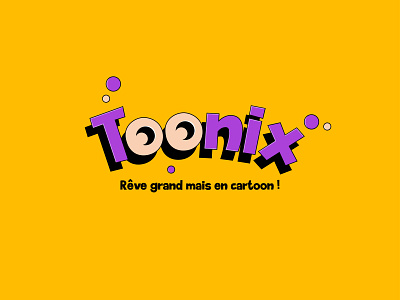 Toonix design graphic design logo typography vector