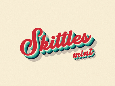 Skittels Mint design graphic design illustration logo typography vector