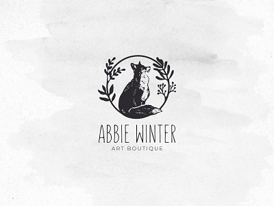 Floral Fox Logo animal design artistic botanical design brand visual branding camping design digital fox floral fox logo graphic design hand drawn art illustration minimal design organic nature vector wildlife