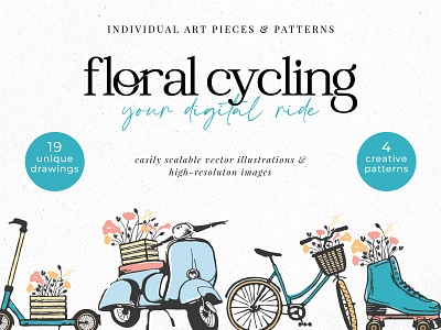 Floral Cycling Vintage Collection