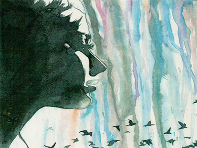 Watercolor and Ink art colors ink painting watercolor