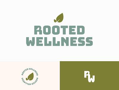 rooted wellness v.2 branding logo