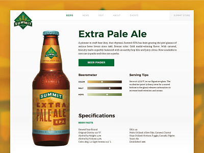 Extra Pale Ale beer brewing company custom cms design epa product page responsive ui ux ui wordpress