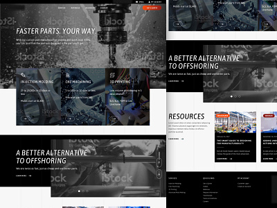 Molding and Parts Engineering custom cms design engineering pitched concept responsive ux ui wordpress