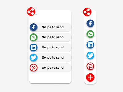 Social share button daily ui dashboard design design logo social media ui website design