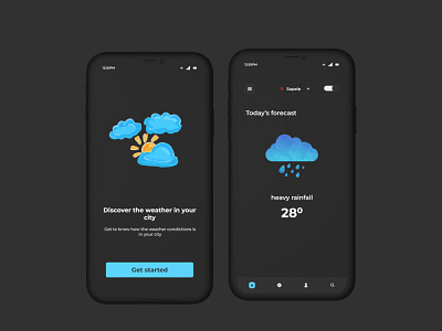 Weather app daily ui dashboard design mobile app design ui website design