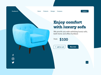 Furniture x (eCommerce) daily ui dashboard design design ecommerce web design