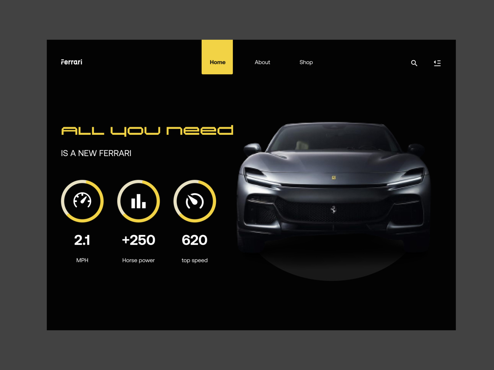 Simple UI Landing page by Moses Isaac on Dribbble