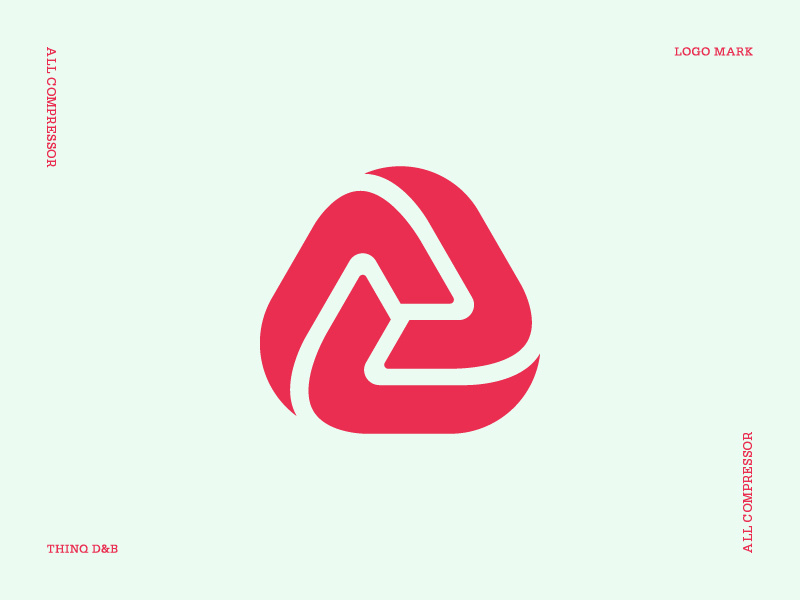 Triangle Logo Mark branding logomarks lettermark brand agency icon abstract logo designer logomark logo design symbol logo geometic