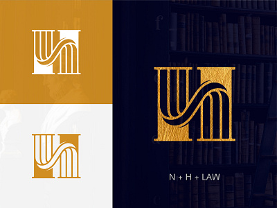 N+H Monogram Logo brand agency branding geometic graphicdesign h logo icon law lawyer lettering lettermark logo logo design logo designer logomark logomarks logotype n logo nh logo symbol vector