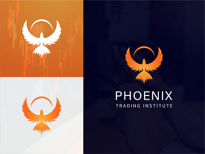 Phoenix Trading Institute | Concept 2 abstract brand agency branding crypto cryptocurrency geometic icon lettering lettermark logo logo design logo designer logodesigner logomark logotype phoenix phoenix logo symbol trading vector