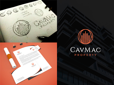 CavMac Property - Logo & Stationery creative agency design geometic lettermark logo logo design logo designer logofield monogram property real estate trademark vector