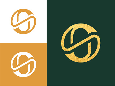 S+O Monogram Logo brand brand agency brand design brand identity branding circle elegant geometic gold icon lettermark logo logo design logo designer logofield luxury monogram symbol