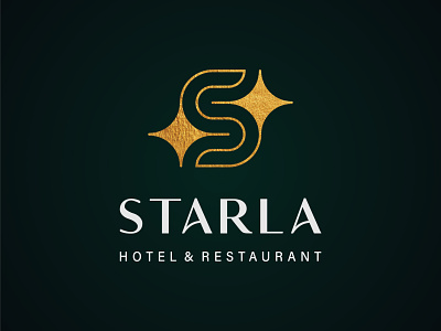 Starla Hotel and Restaurant brand brand identity branding elegant logo golden logo lettermark logo logo grid logo maker logo process logodesigner logofield logotype luxury logo s monogram star starlogo