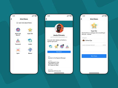 Nudge Rewards - Cheers app design illustration interaction ios ui ux vector