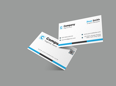 White Business Card Design professional