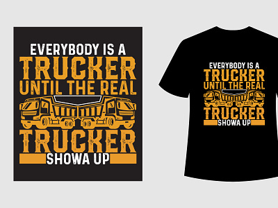 Truck Driver T-Shirt Design rider