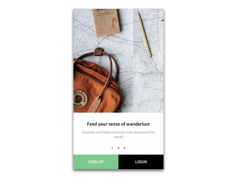 Daily UI #001 - Sign Up animation dailyui experience ios onboarding prototype signup ui uidesign ux uxdesign