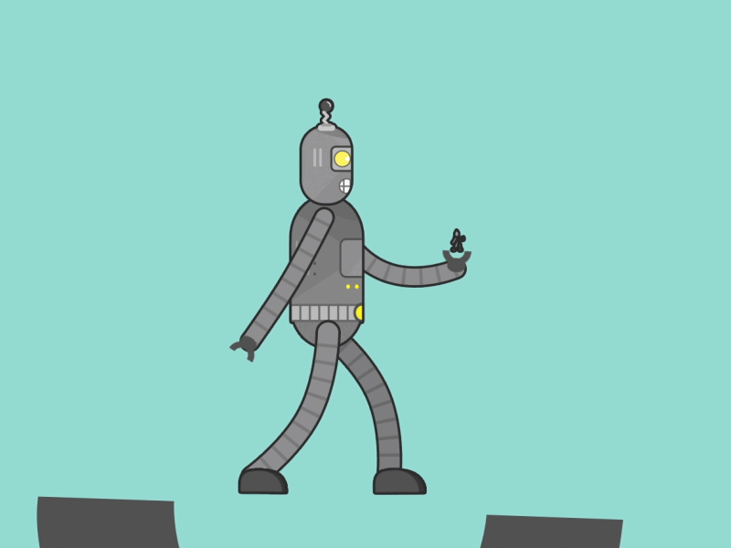 Bender Loop 2d after effects bender rigg ae animation character flat loop motion walking cycle