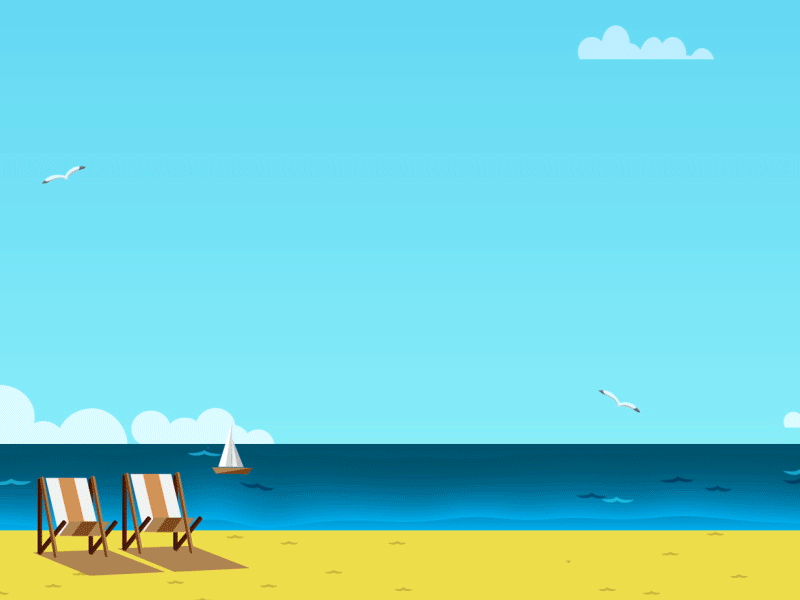 Vacaciones 2d after effects vacation rig ae animation character duik flat illustration motion