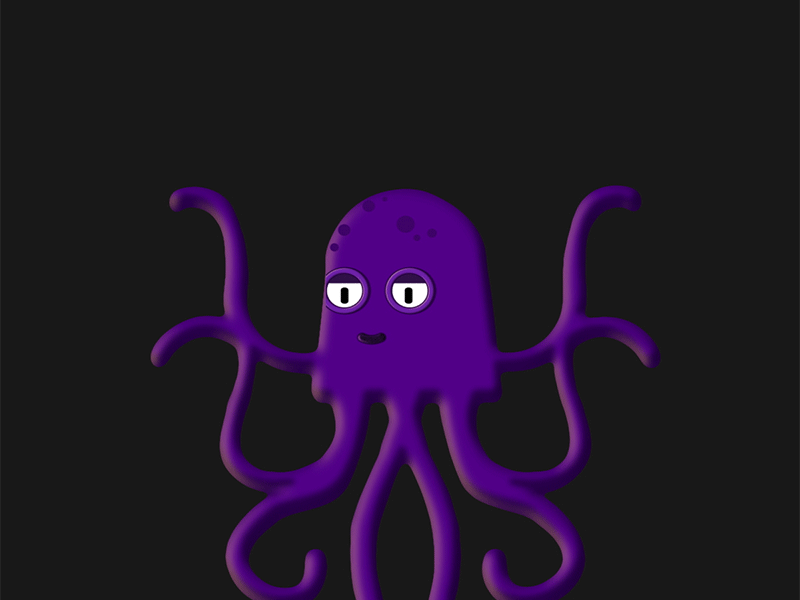 Octapus 2d ae after effects animated animation ball cel animation flat illustration liquid motion motiongraphics