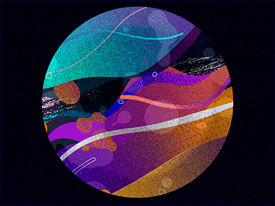 Liquid Planet 2d after-effects colors flat liquid motion planet waves animation flat illustration