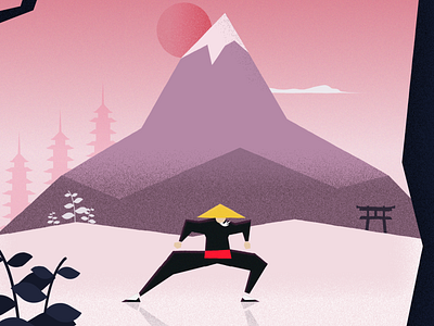 Ninja • Personal project 2d ae after effects design motion animation character flat illustration