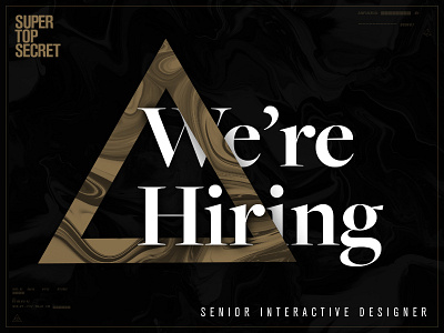 We're Hiring - Sr. Interactive Designer