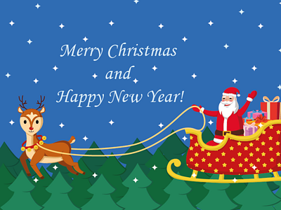 Happy Santa - vector greeting card design graphic design illustration postcard vector