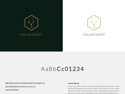 Cellar Night Style Guide WIP app branding guide logo style