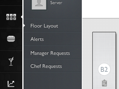 Restaurant Management Ipad App (Ver 1.0) app design gui ipad management media menu new restaurant rit ui ux