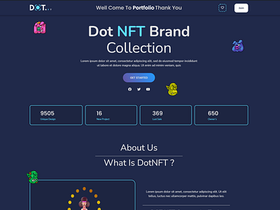 A NFT Portfolio Website Template