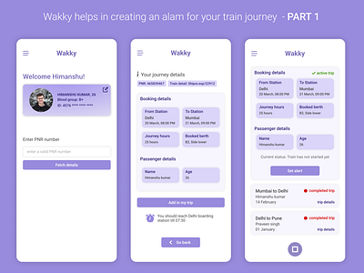 Wakky - android app design - PART 1