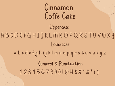 Cinnamon Coffe Cake branding design font graphic design handwritten illustration logo typography vector