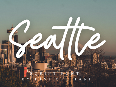 Seattle branding design font graphic design handwritten illustration logo typography vector