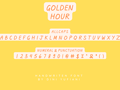 Golden Hour branding design font graphic design handwritten illustration logo typography vector