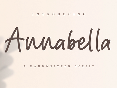 Annabella branding design font graphic design handwritten illustration logo typography