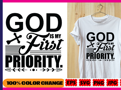 GOD IS MY FIRST PRIORITY print