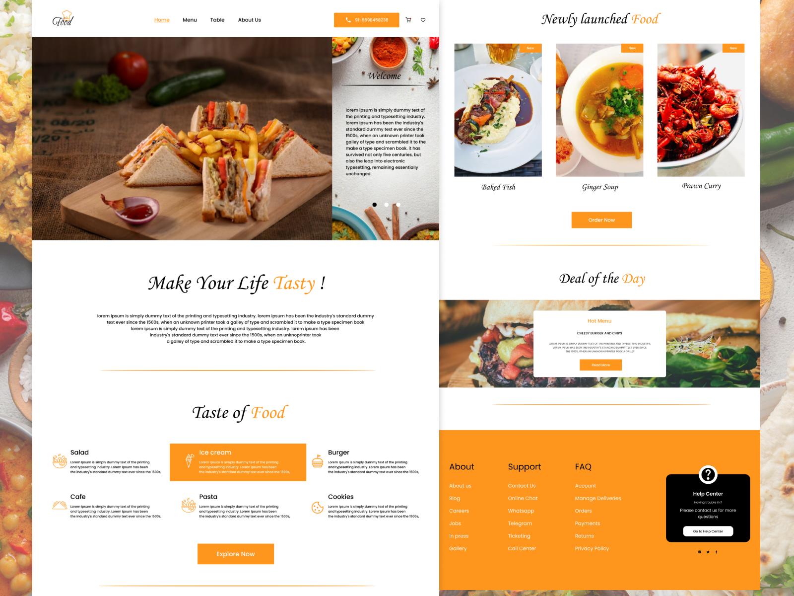 Food is here ! by Amrita Mandal on Dribbble