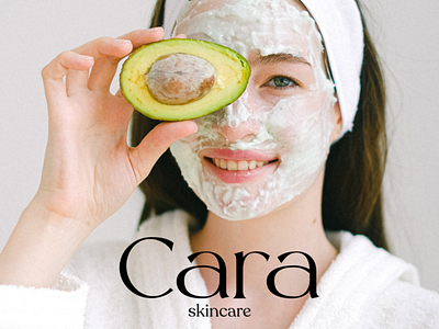 CARA skincare branding design graphic design logo typography