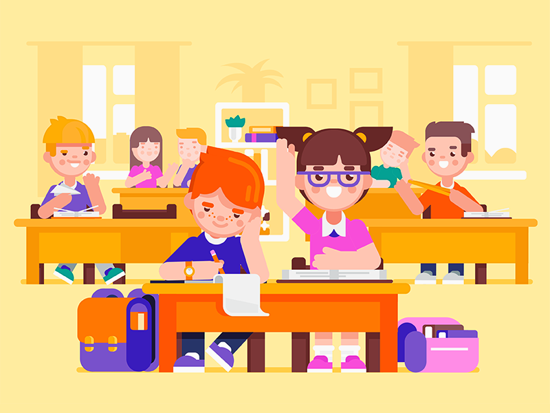 Classroom by Darya Semenova on Dribbble