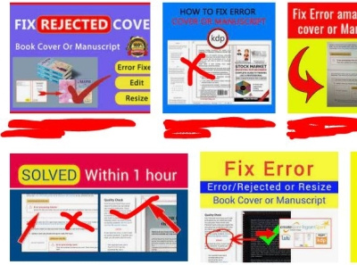 I can fix the error problem of any of your books very quickly