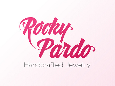 Rocky Pardo Jewelry branding jewelry logo typography vector