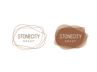 Stonecity abstract emblem icon line logo logodesign manufacturer mark stone stones