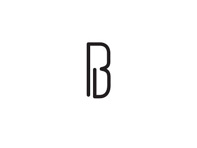 BD Monogram icon iconic mark monogram symbol symbolic type typo typography