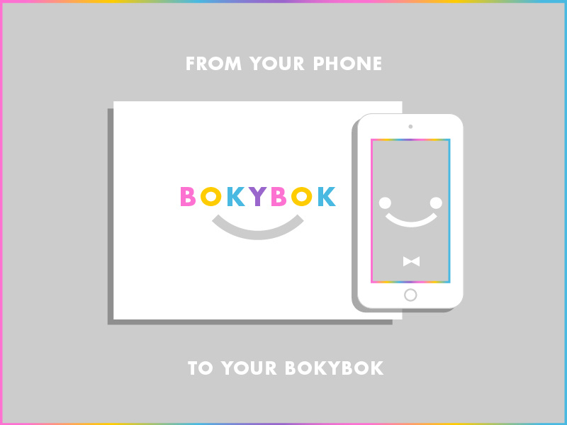 BOKYBOK colorful layout process identity photobooks branding app print photography photo photobook