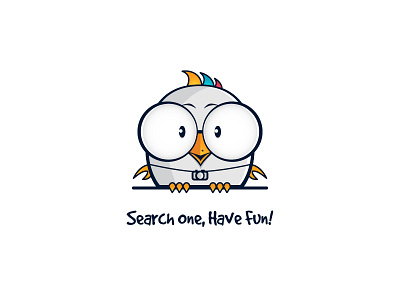 Joozgo Mascot bird character cute fun funny glasses mascot owl search travel website