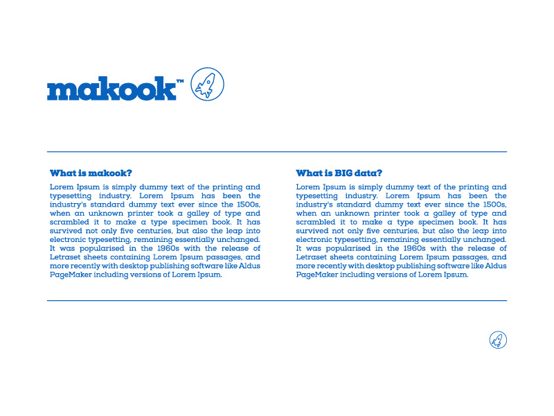 makook automation growth data big data startup rocket iconic icon symbol logo design makook